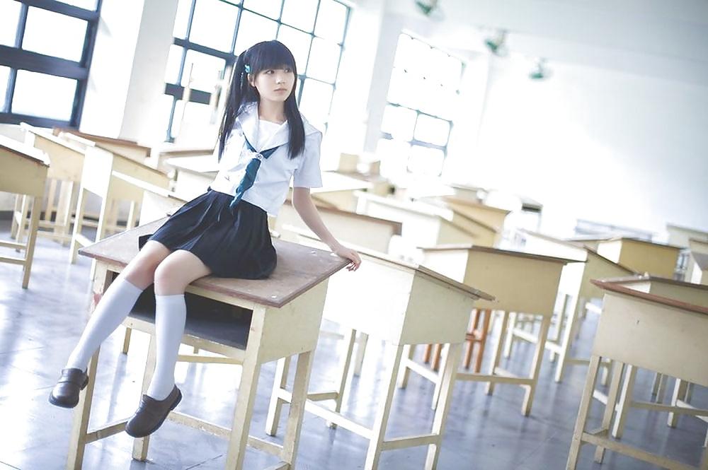 25P Asian schoolgirl