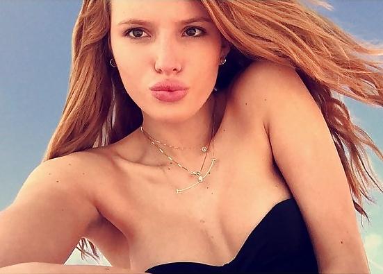 25P B ella T horne nip slip and bikini