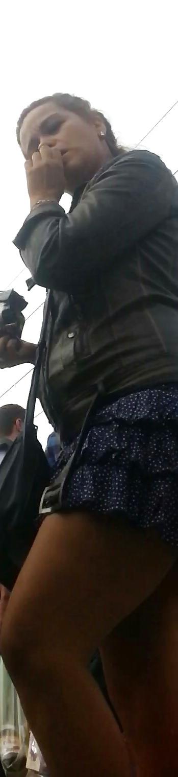 9P Spy sexy teens skirt and feet romanian