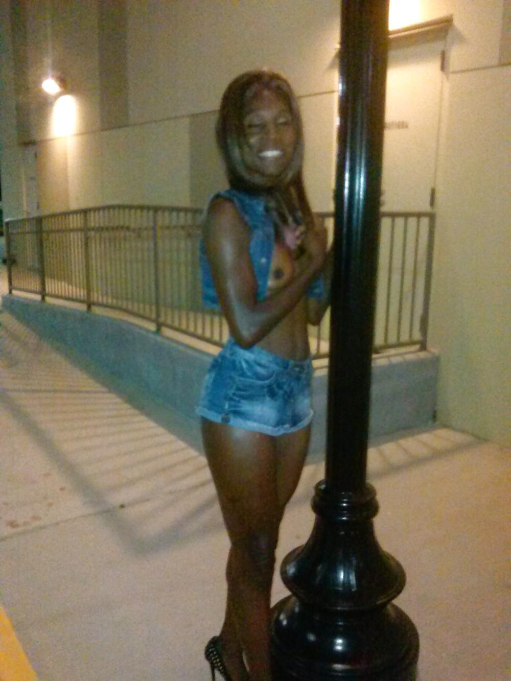 25P Black Sexy Fit Exposed Flashing in Public