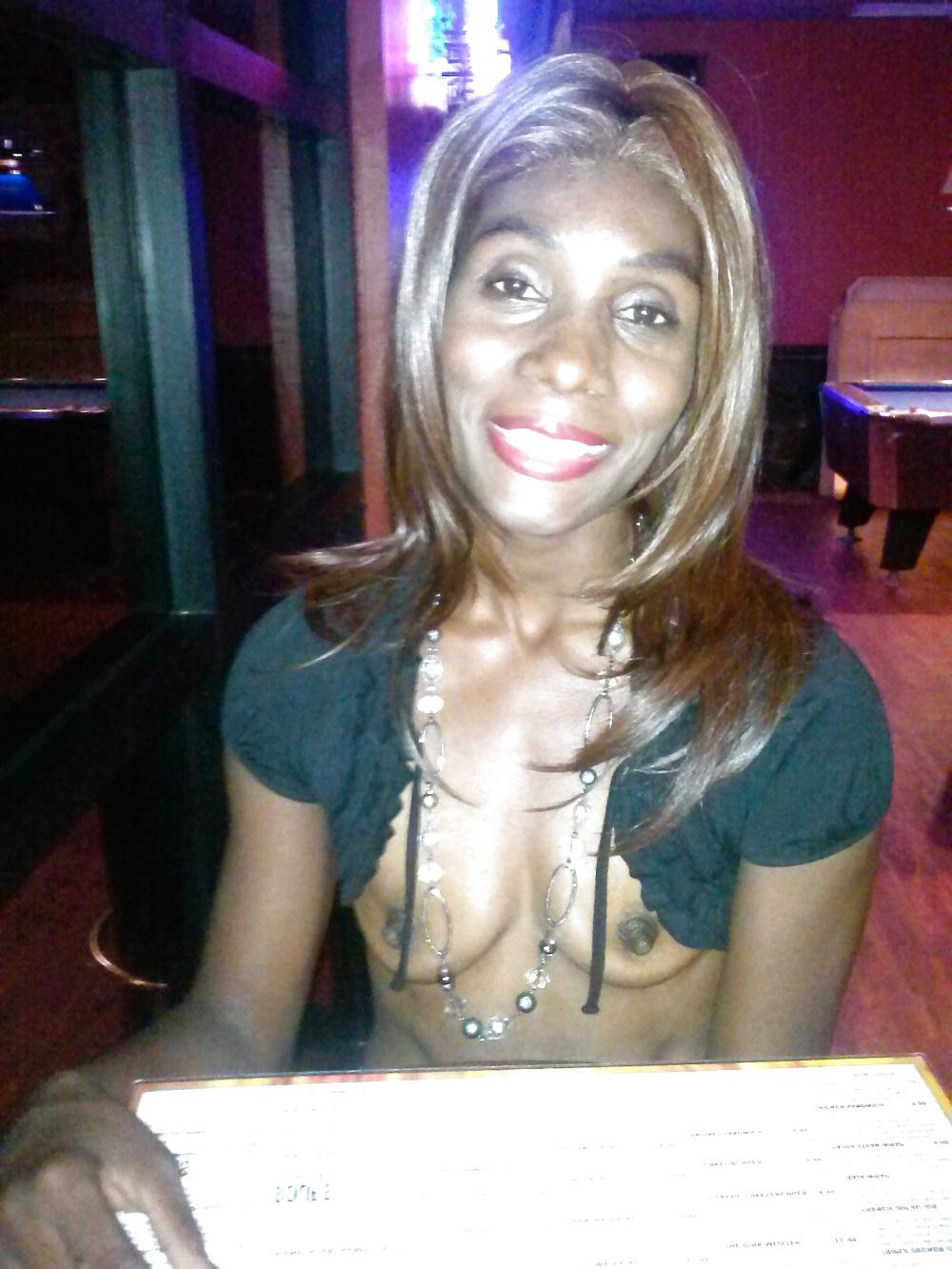 25P Black Sexy Fit Exposed Flashing in Public