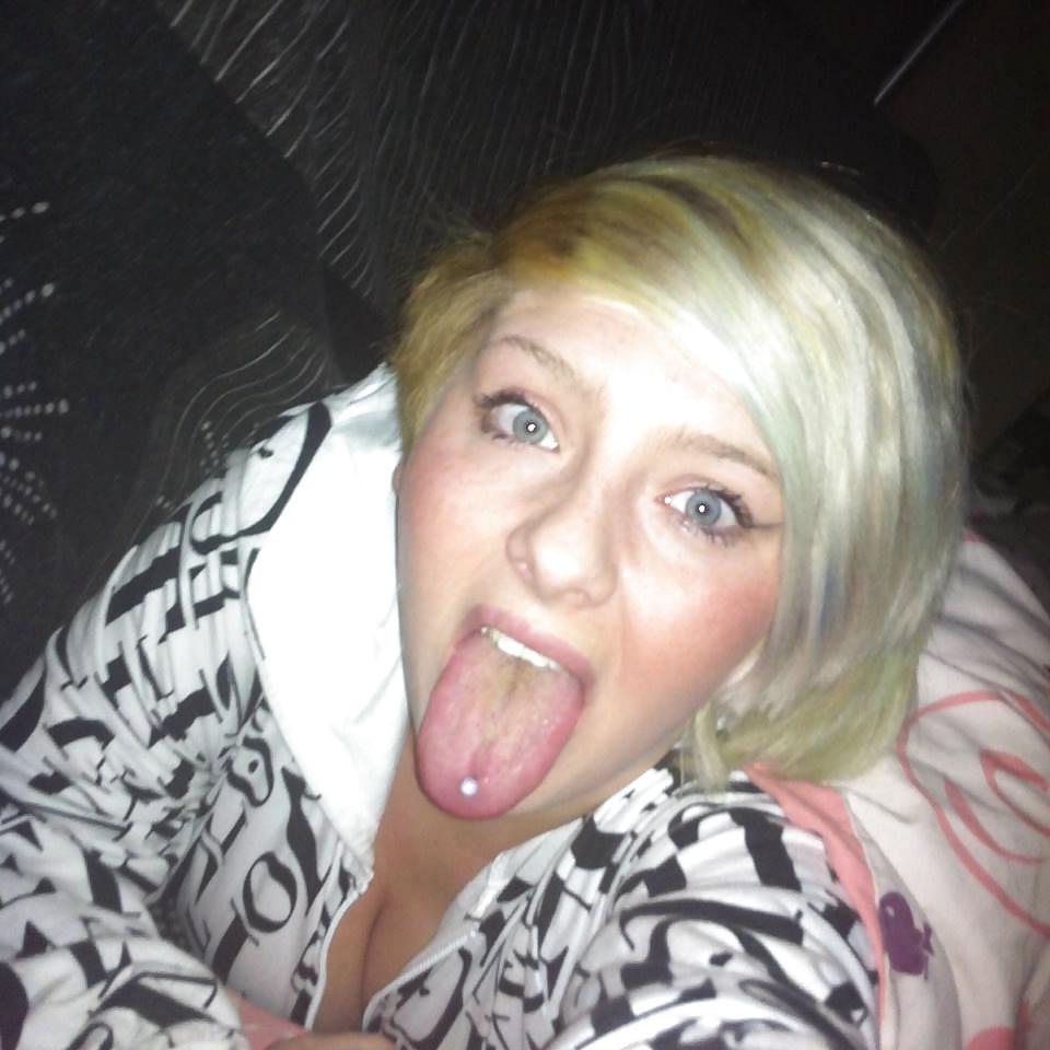 25P Chavy Big tits and tongue Teasing British 