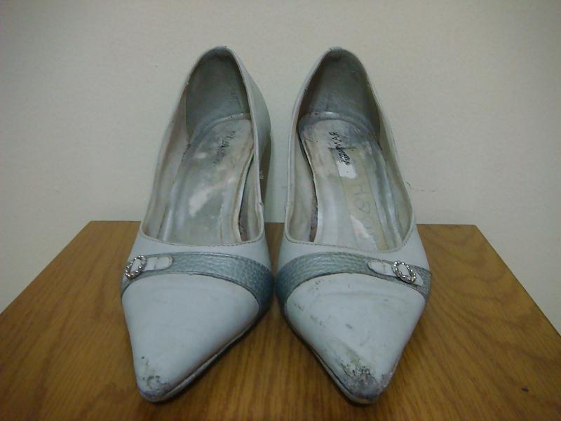 16P Scarpin Salto Alto cinza Ramarim