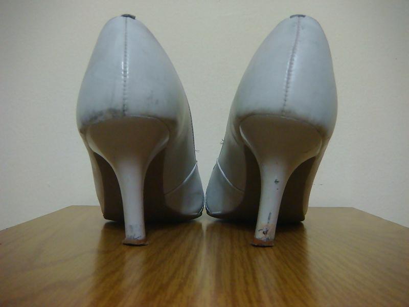16P Scarpin Salto Alto cinza Ramarim