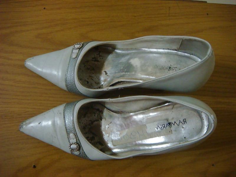 16P Scarpin Salto Alto cinza Ramarim