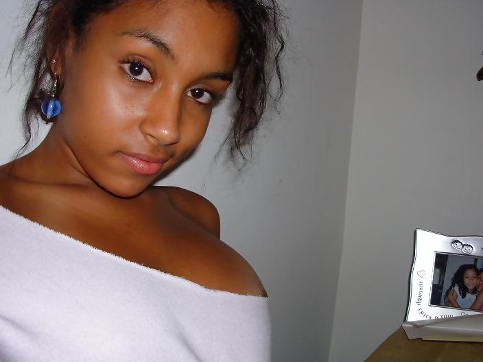 25P Cute black teen