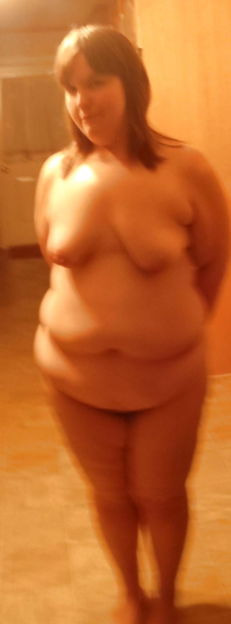 8P BBW wife's small and saggy boobs