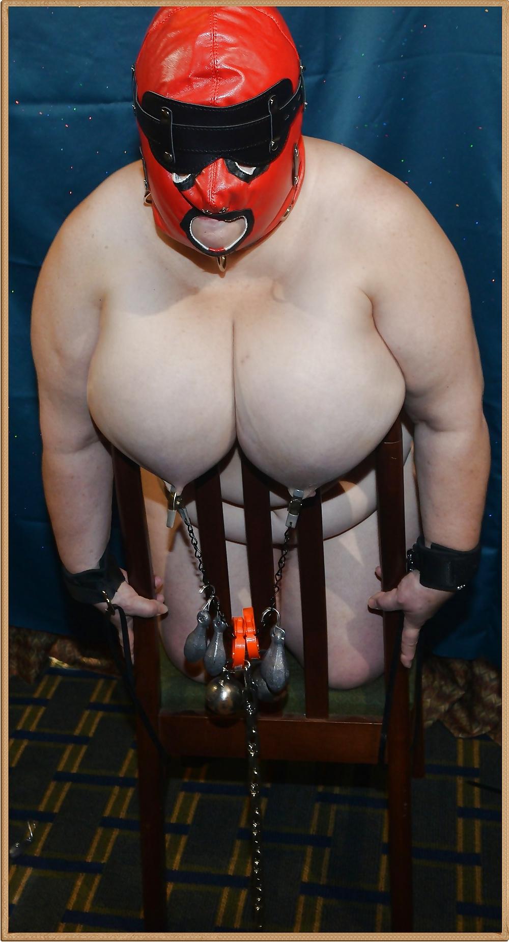 16P Tit Torture with bbw slave