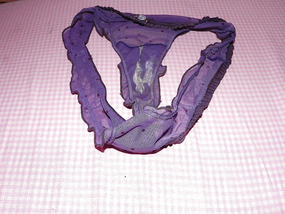25P Getragene Slip, eingesaute Zwickel