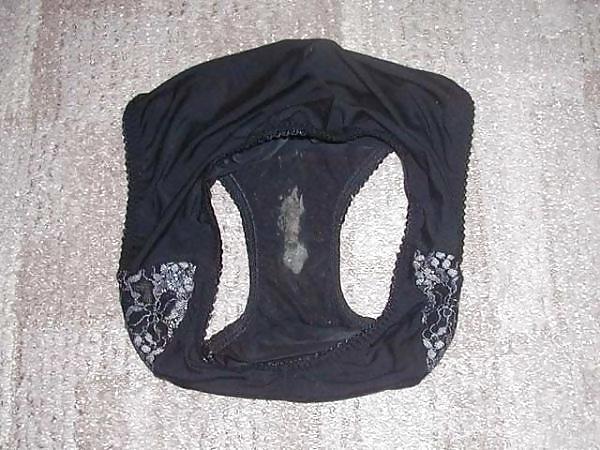 25P Getragene Slip, eingesaute Zwickel