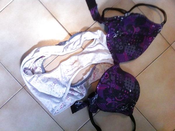 25P Getragene Slip, eingesaute Zwickel