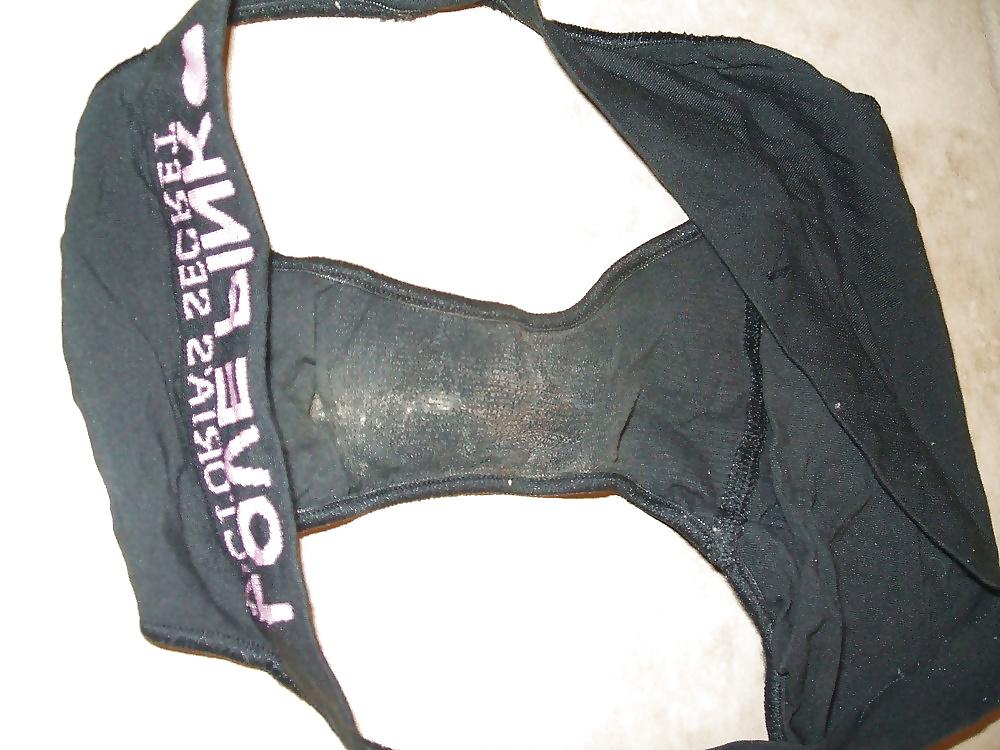 25P Getragene Slip, eingesaute Zwickel