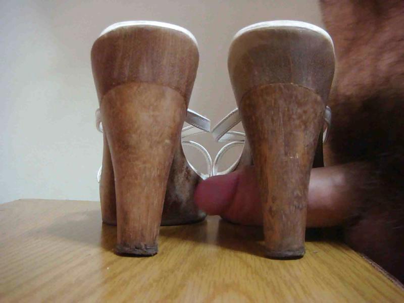 25P Sandalia pataforma salto alto de madeira Stiletto