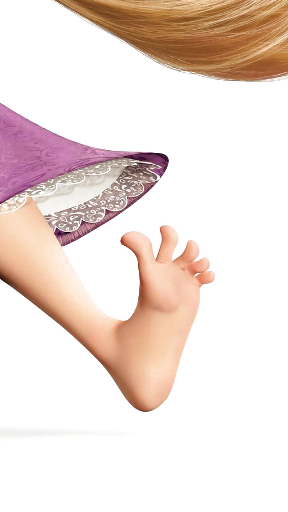 9P Rapunzel's feet
