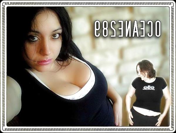 25P Chubby bbw Big Tits oceane model photo string Boobs