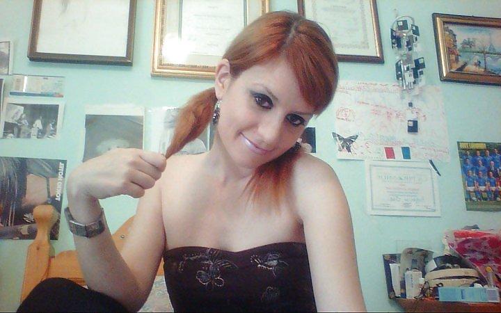 9P Cute redhead teen gothic