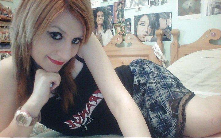 9P Cute redhead teen gothic