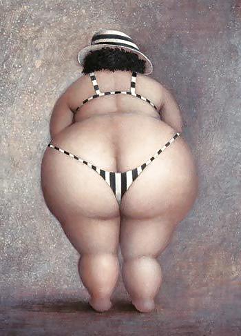 22P Mature bbw with big ass! Drawings!