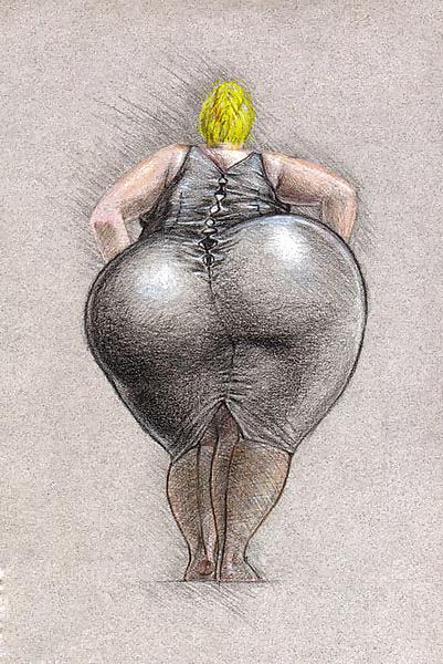 22P Mature bbw with big ass! Drawings!