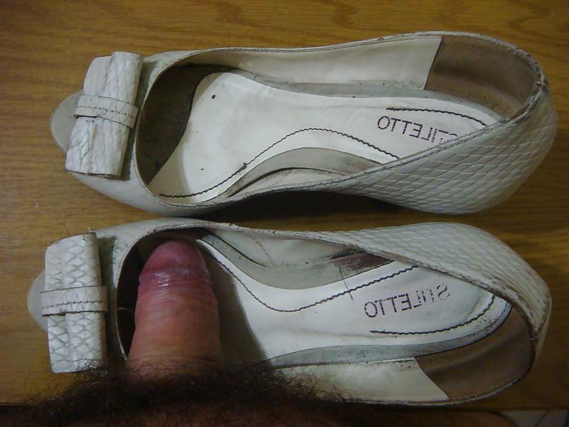 25P Peep toes branco Stiletto