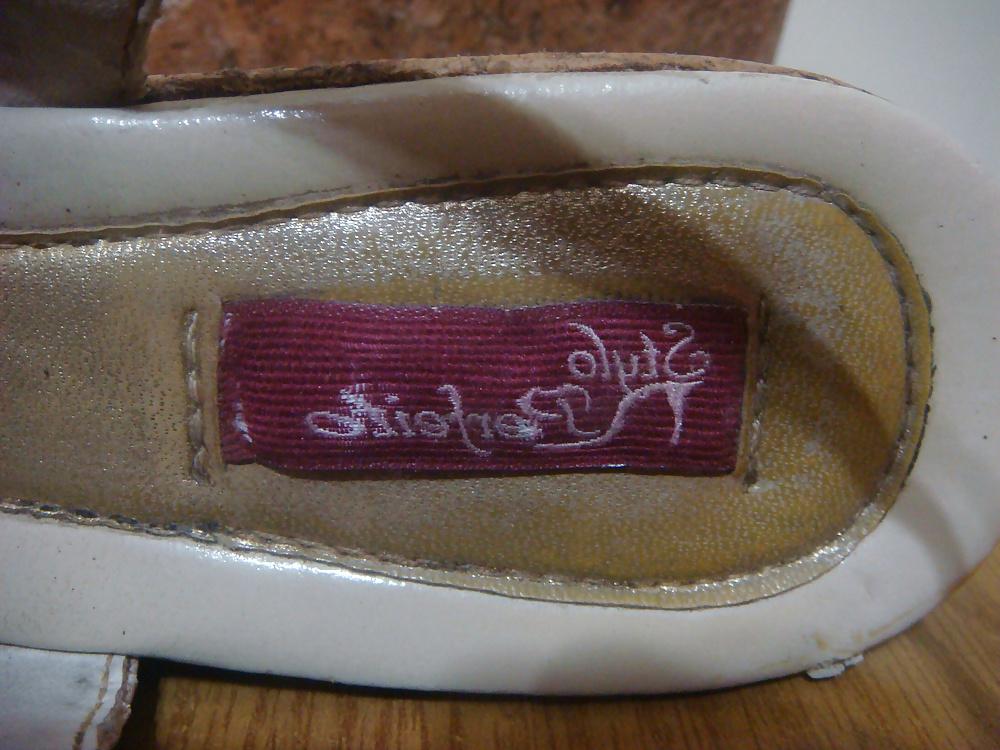 25P Sandalia croco branca anabela de cortica Syilo Perfeito