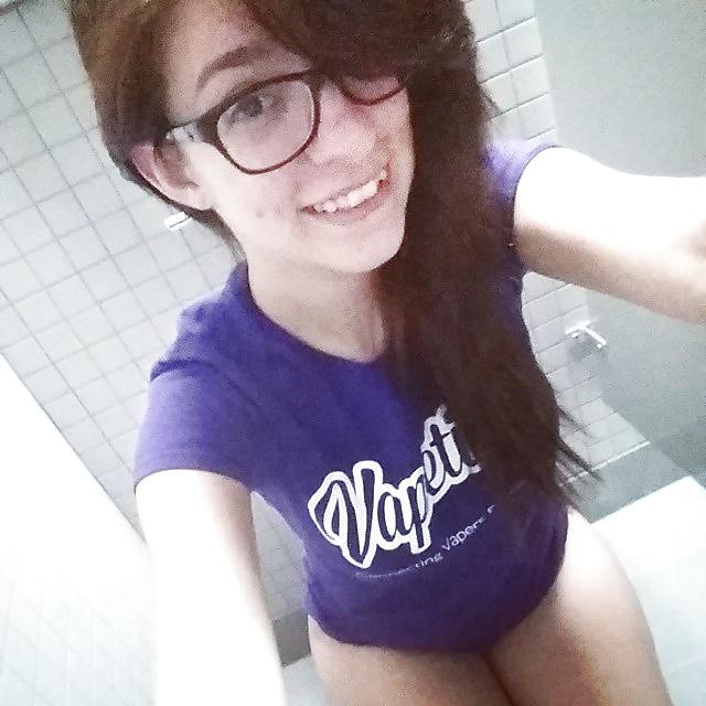 25P Nerdy smoking on the toilet