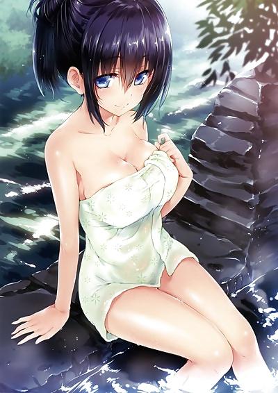 13P Hentai Girls Towel Slip