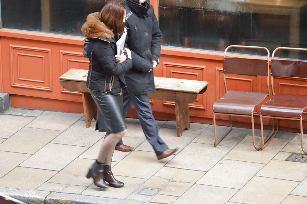 6P British Leather Skirt