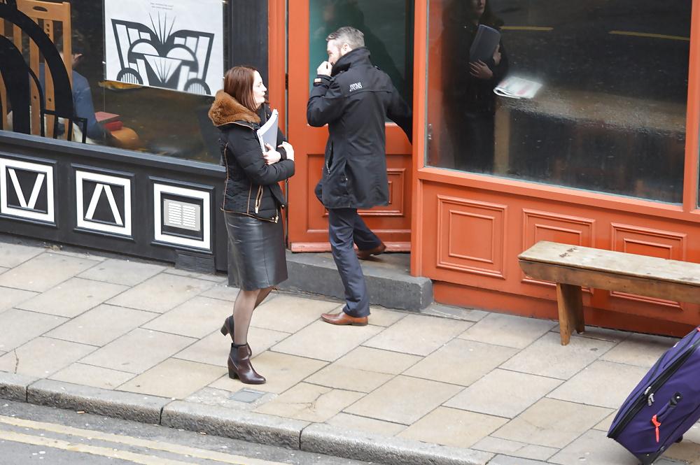 6P British Leather Skirt