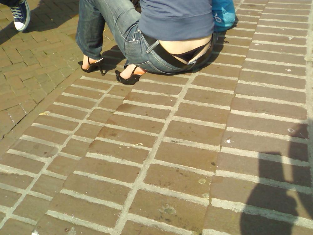 25P Visible Thongs in Public