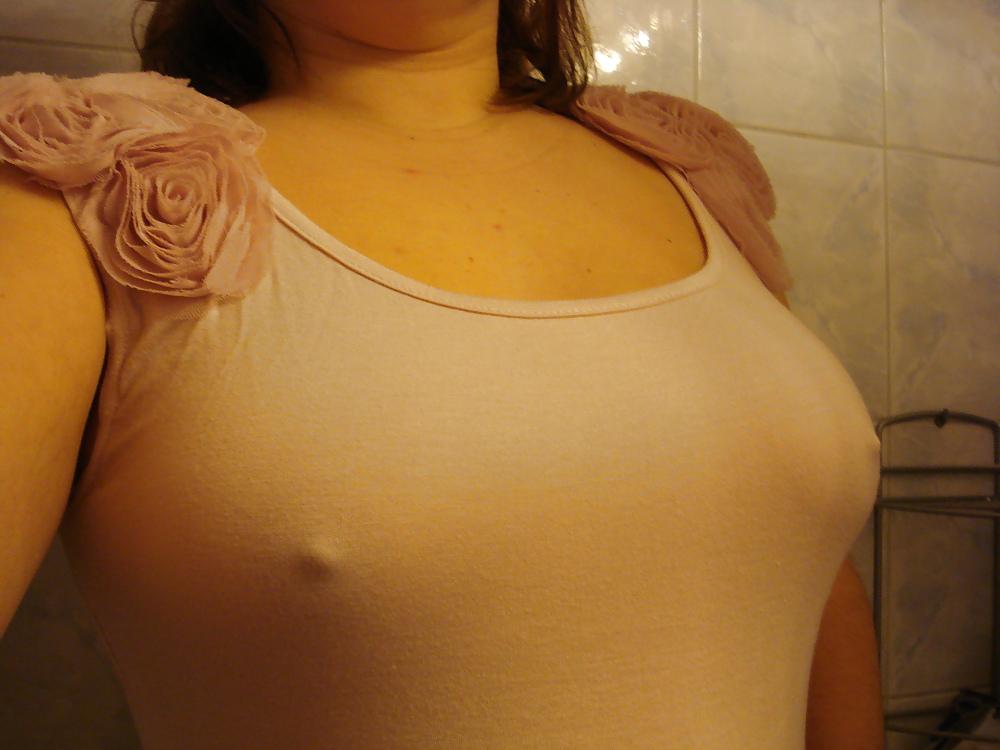 13P wet T-shirt in a shower