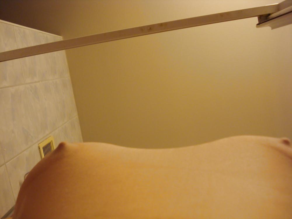 13P wet T-shirt in a shower