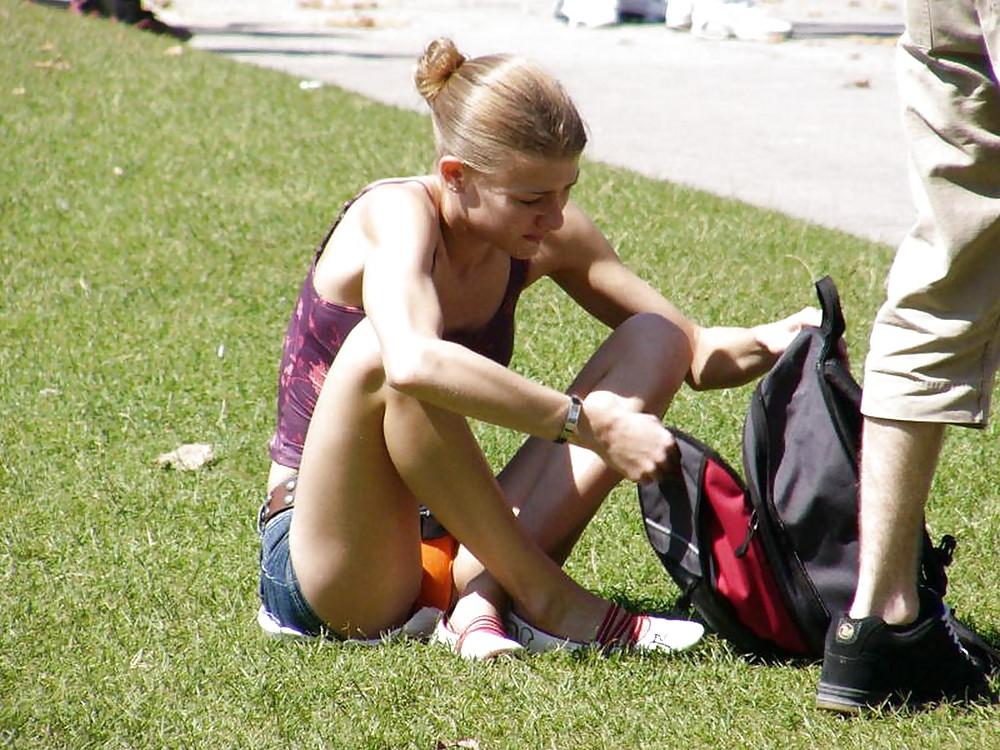 25P Classy candid upskirts