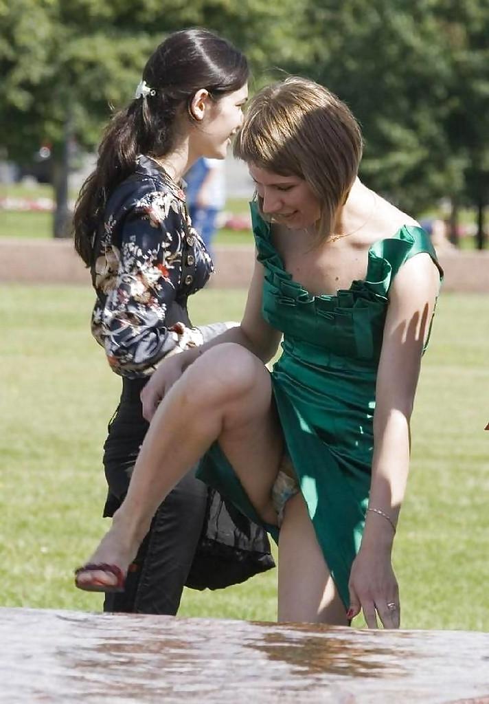 25P Classy candid upskirts