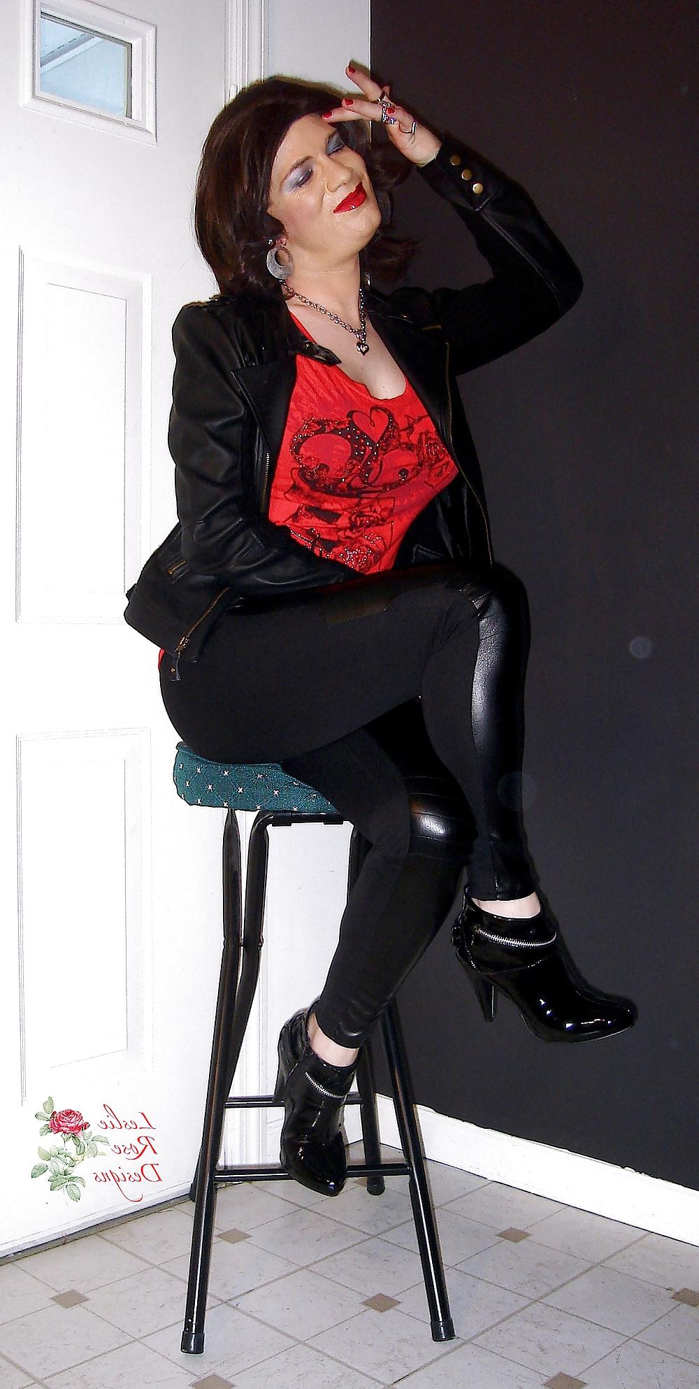 24P Black Riding Pants