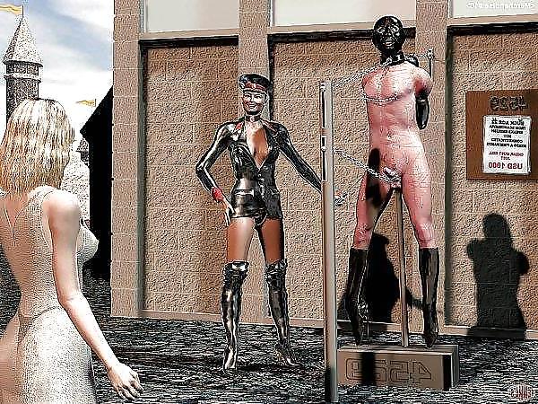 25P Een paar femdom cartoons
