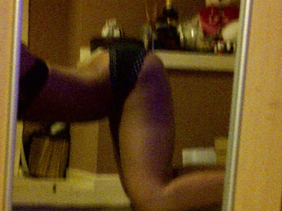 9P She loves taking pix of the back