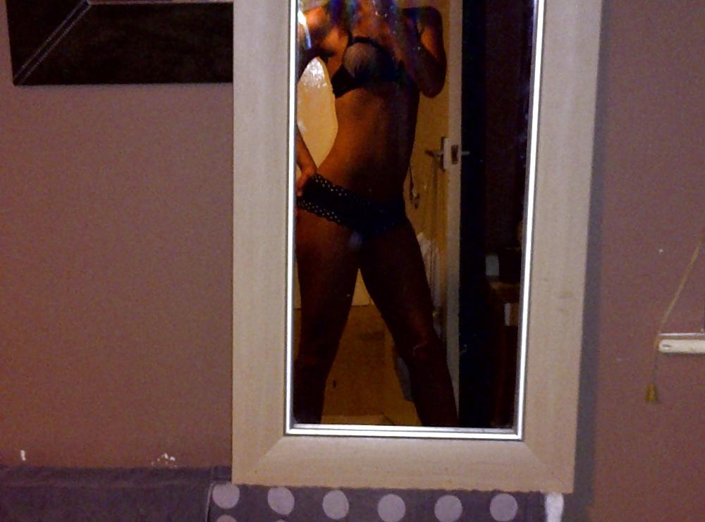 9P She loves taking pix of the back