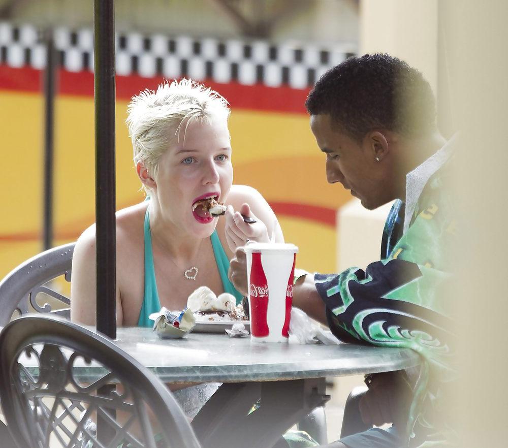25P Helen Flanagan bikini HQ (ass shot and hint of nip slip)