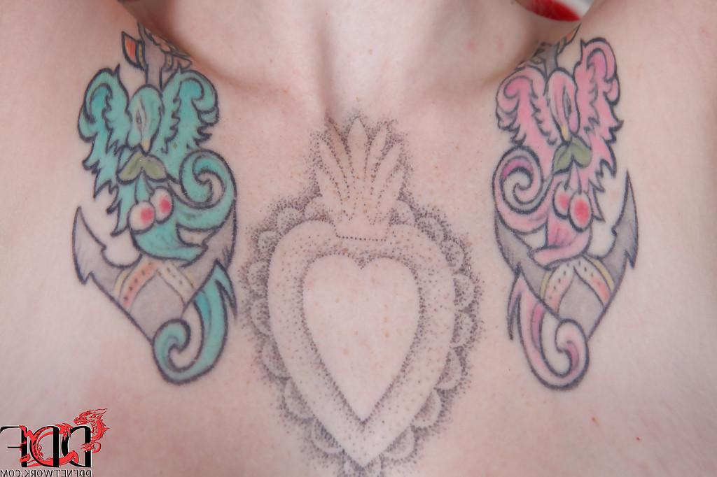 16P Hot fetish babe with tattoos Hollie Hatton is a straightforward girl