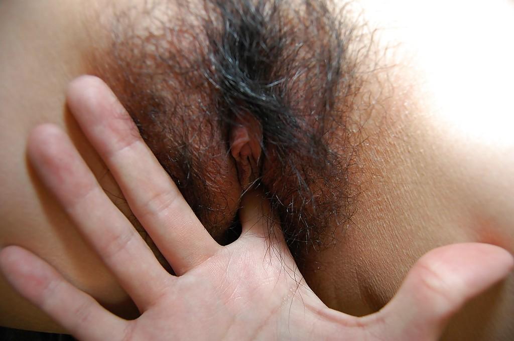 16P Lecherous asian slut gets her hairy pussy fingered and cocked up