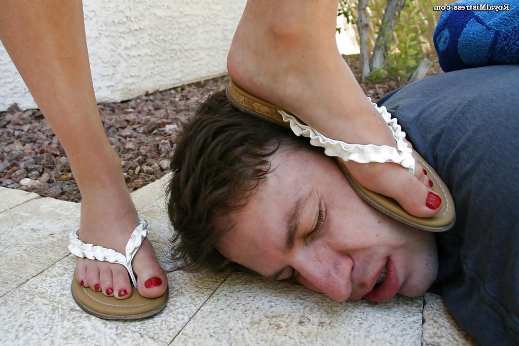 12P Foot femdom reality sequence with outdoor foot fetish