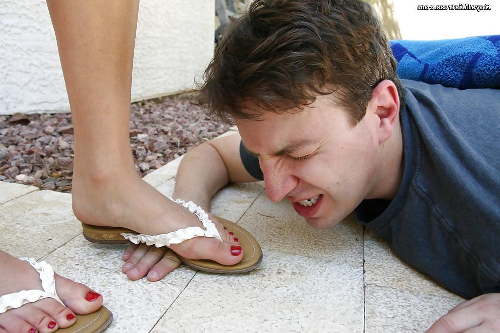 12P Foot femdom reality sequence with outdoor foot fetish