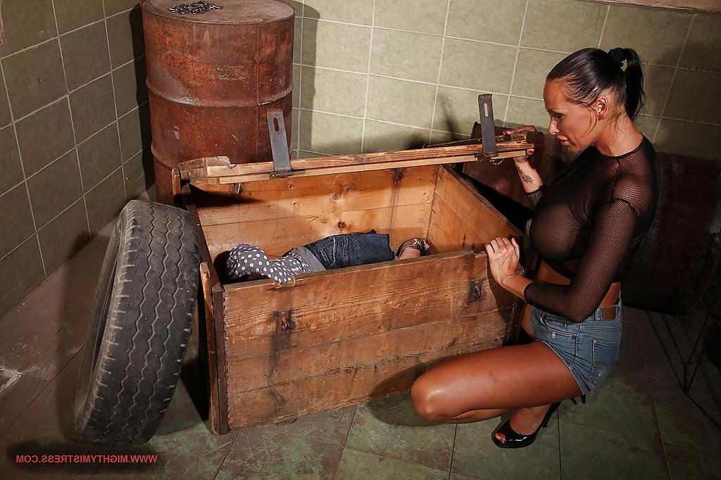 16P Jesika Gold experiences tough femdom and toying from Mandy Bright