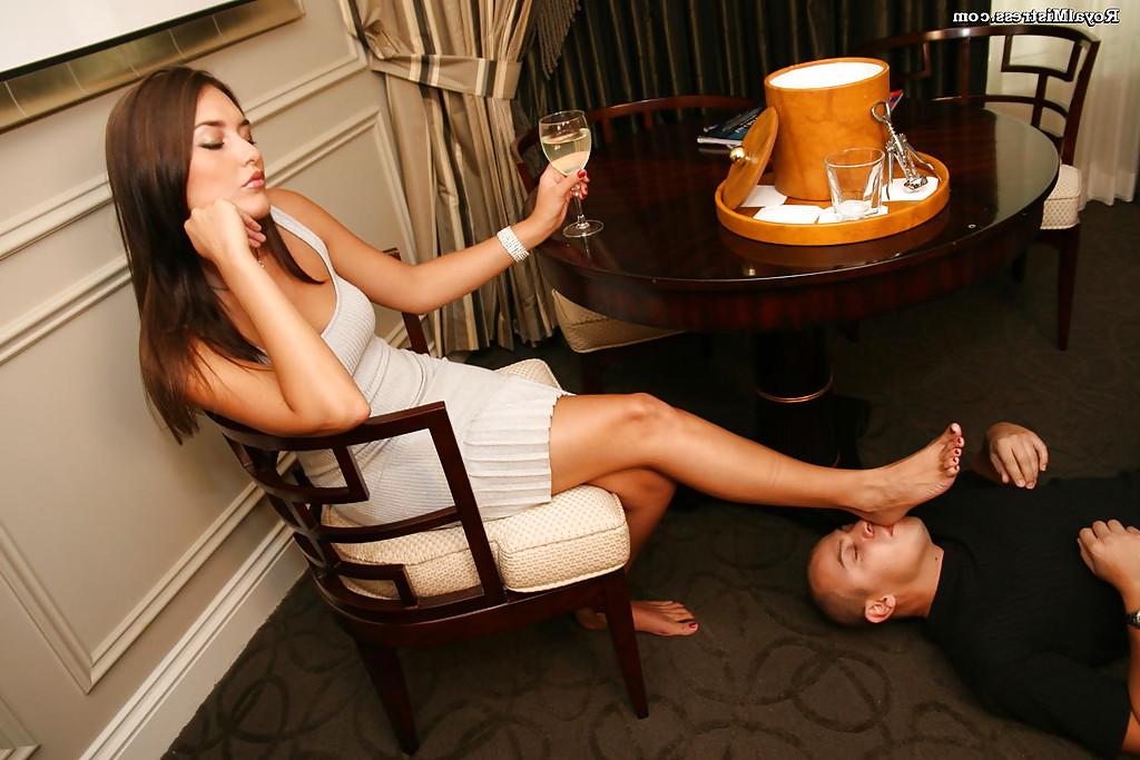 12P Prime femdom with foot fetish and beautiful legs sniffing and licking