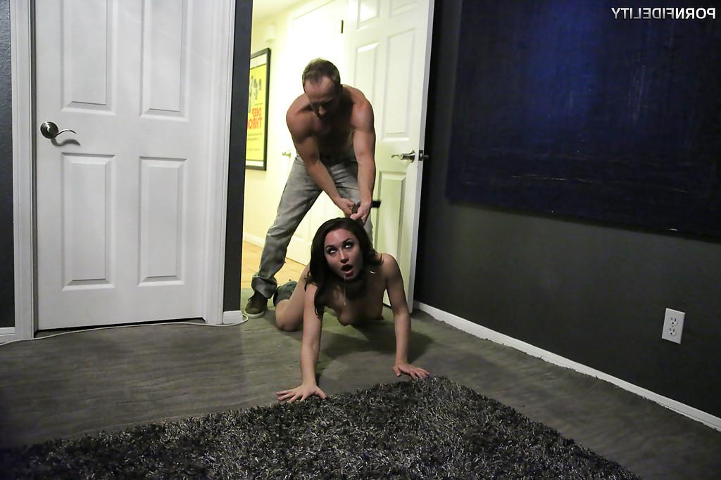 16P Clothed brunette Gabriella Paltrova has her pussy fucked hard in high heels