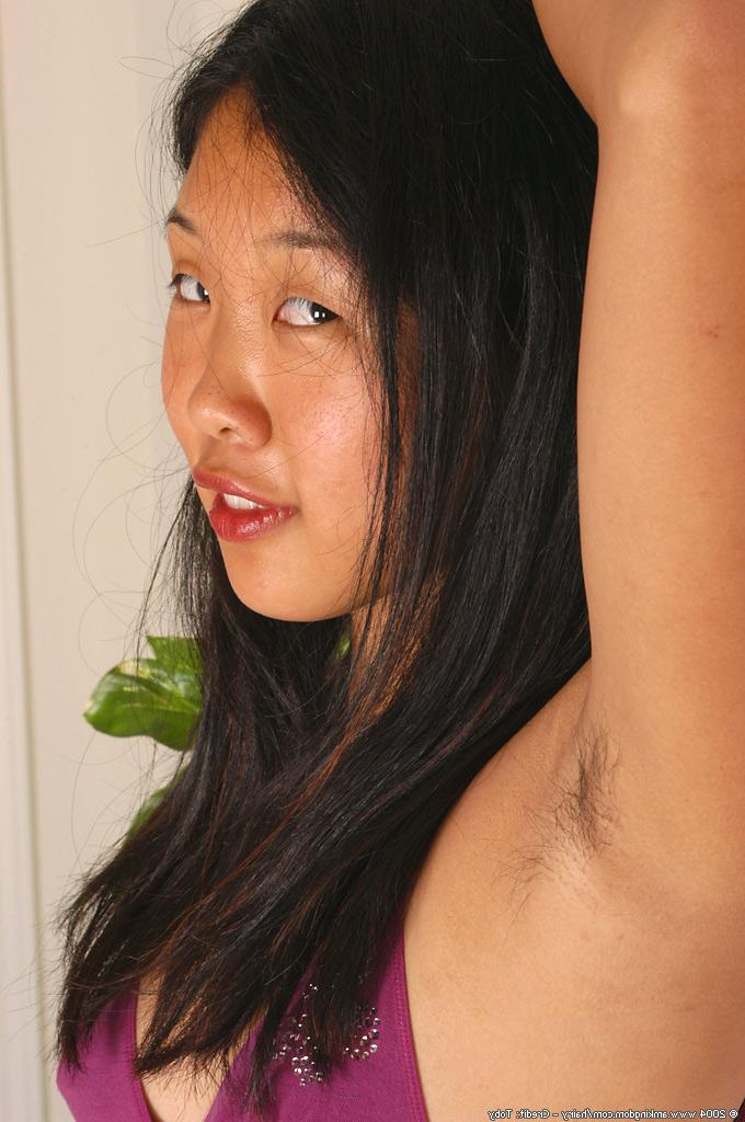 15P Amateur Asian babe Janet with hairy pussy and tiny natural tits