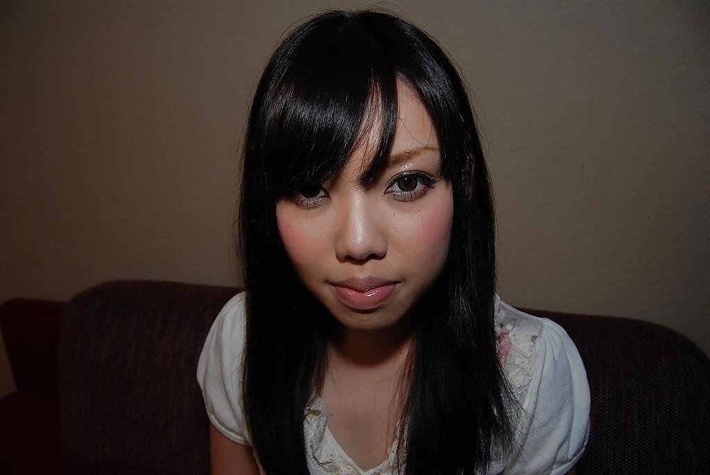 16P Lovely asian teen Chisa Nagata getting nude and vibing her slit