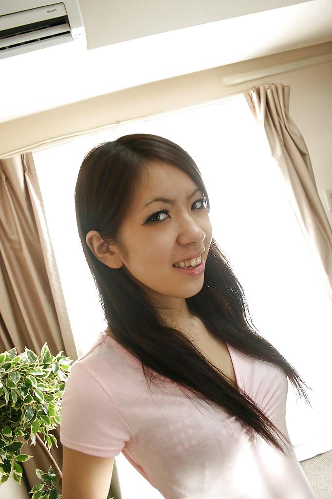 16P Asian teen Harumi Matsuda undressing and exposing her honey pot