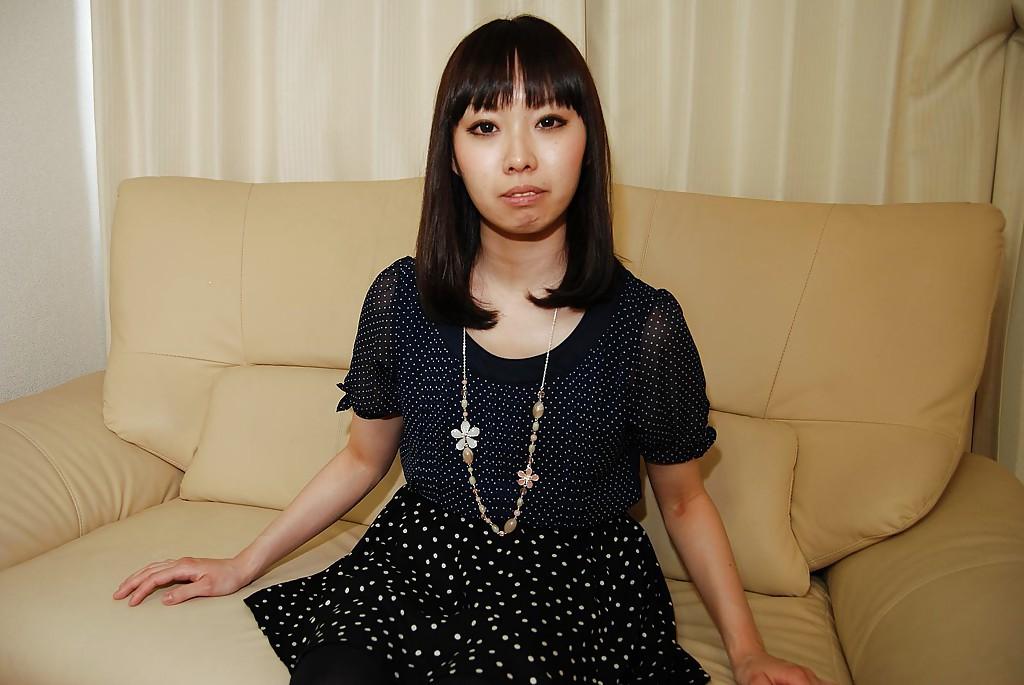 16P Asian teen Misato Uemoto undressing and exposing her wet hairy cunt